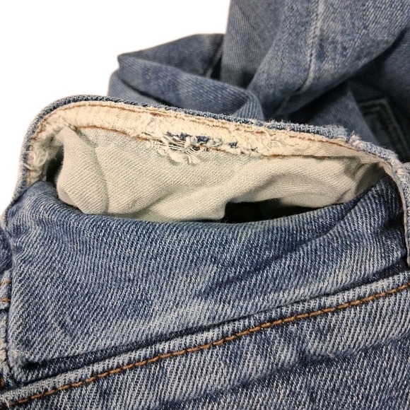 J.CREW 484 Slim Stretch Kurabo Denim Jeans Men's 30x30 Light Wash POCKET DAMAGE - Picture 6 of 10